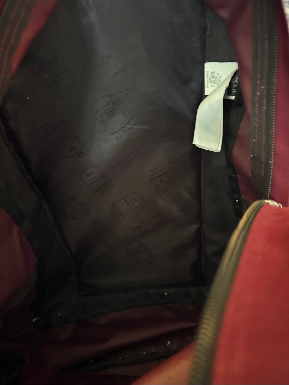 Jansport Burgundy Classic Backpack with Front Pocket